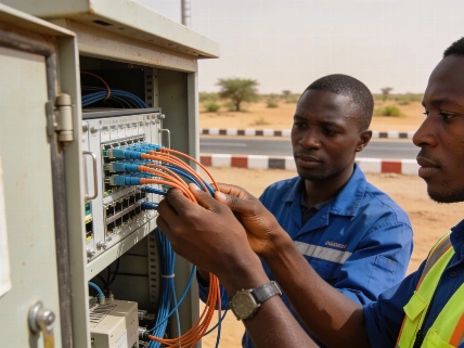 Le Sénégal et le Mali relient leurs réseaux fibre optique à la frontière de Kidira Afrique-Asie